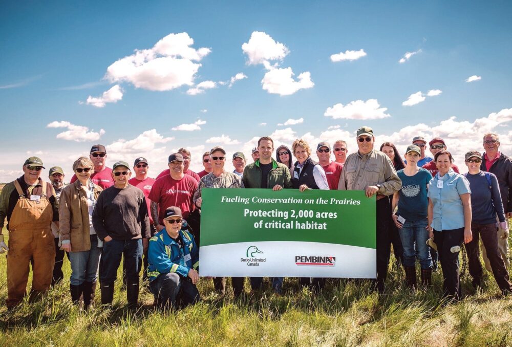 Des représentants de CIC et de la Pembina Pipeline Corporation se sont réunis sur le site du projet Cherry en Alberta afin de saluer un nouvel investissement audacieux de un million de dollars dans la conservation. Ce projet est l’un des plus importants qui sera réalisé en Alberta et en Saskatchewan grâce au concours financier de Pembina. 