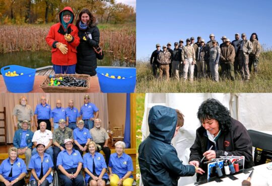 A collage of Ducks Unlimited Canada volunteers from across Canada