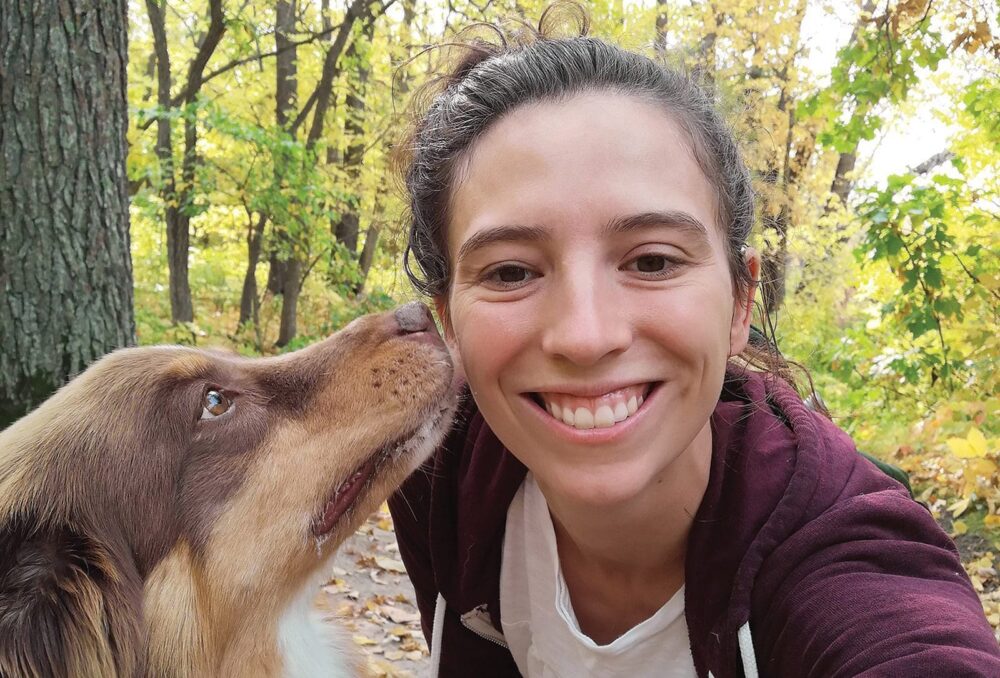 DUC's head of national education Mariane Bolla (with her dog Rudy), is working with her team to prepare young up-and-coming conservationists.