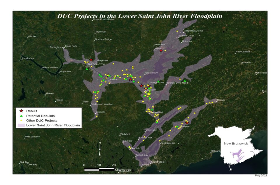 Saint John River floodplain map