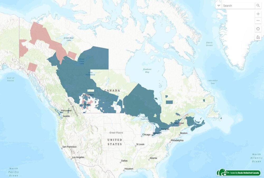 CIC a établi l'inventaire canadien des zones humides à partir de 1979, en utilisant la photographie aérienne et l'imagerie satellitaire pour inventorier des millions d'acres de milieux humides à travers le Canada.