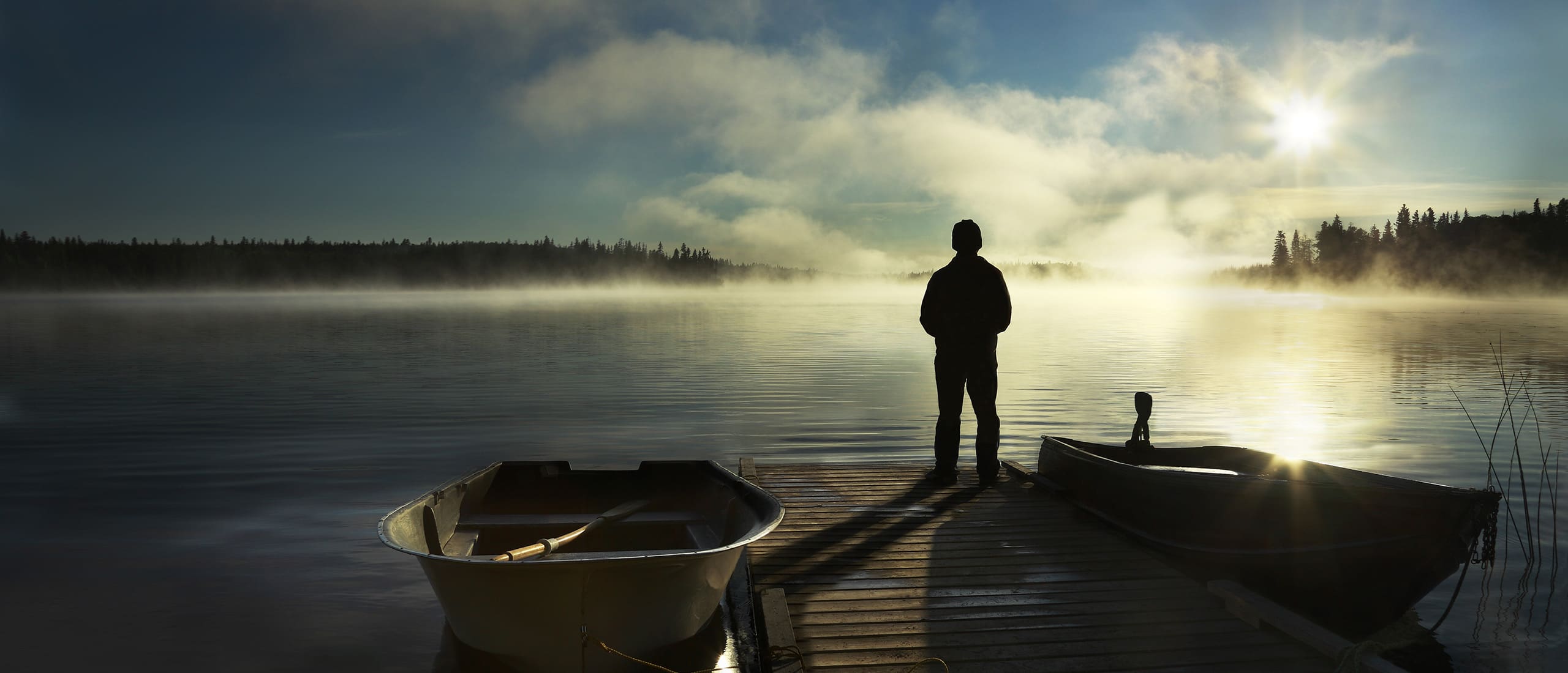 A scenic boreal wetland in the Northwest Territories.