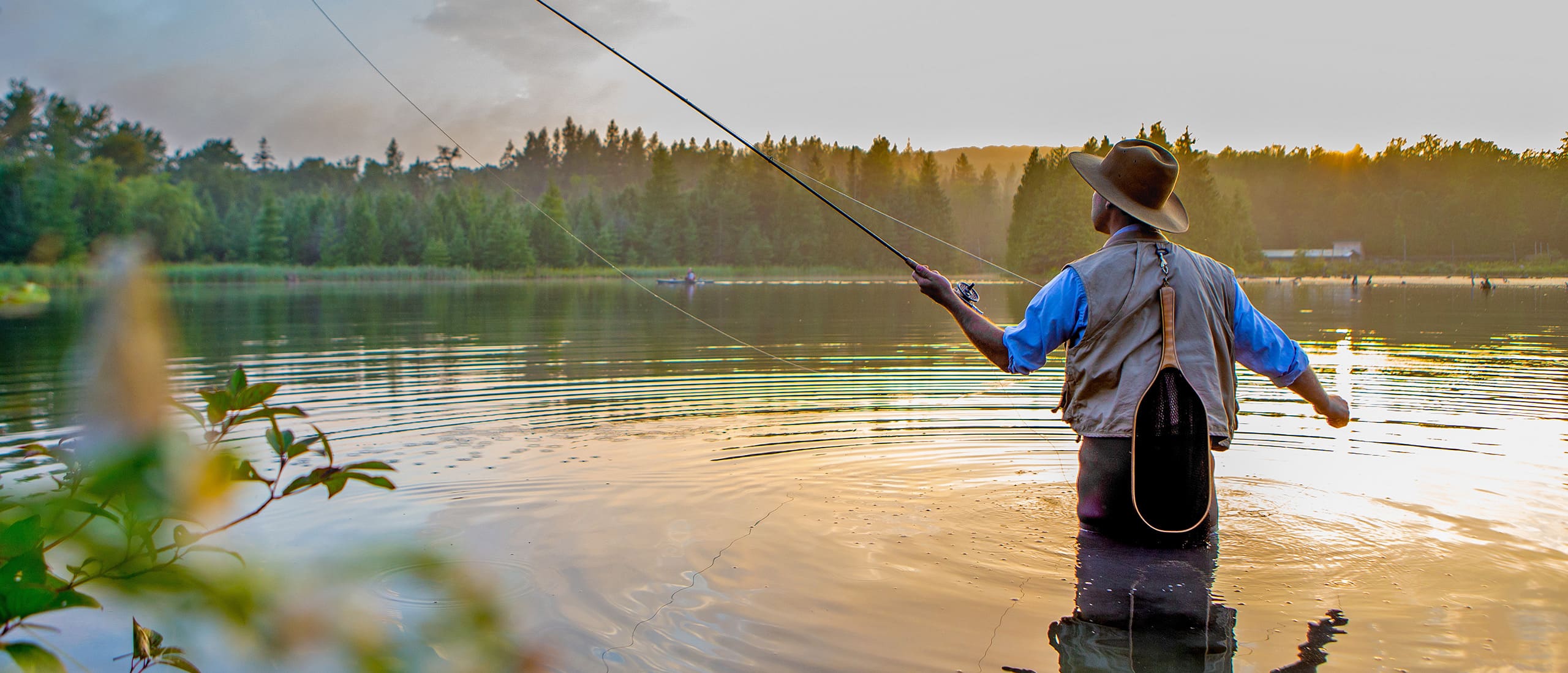 A scenic boreal wetland in the Northwest Territories.